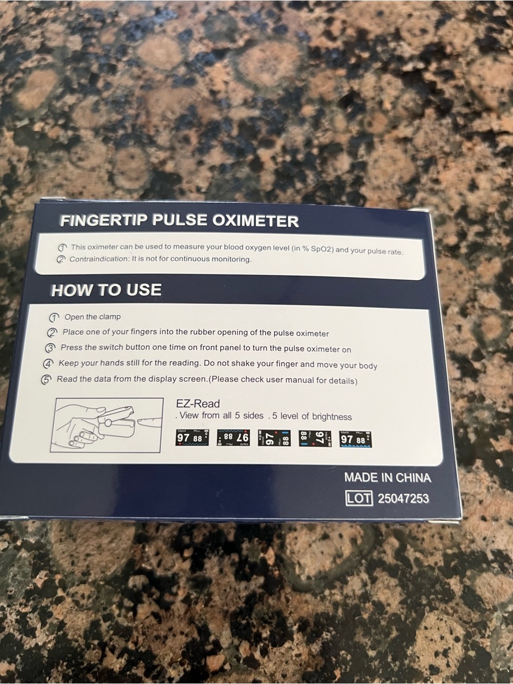 Fingertip Pulse Oximeter - Simultaneous Oxygen & Pulse Readings NIB Never used. - Picture 2 of 7
